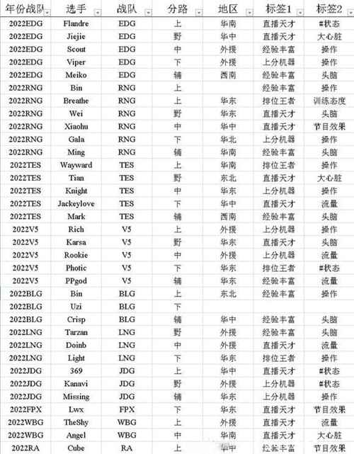 英雄联盟电竞经理选手洽谈标签怎么写